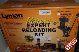 Lyman expert delux reloading kit, Brand new never used still in sealed box with crusher press.
All you need to start loading you own bullets.
Joe
0828495121