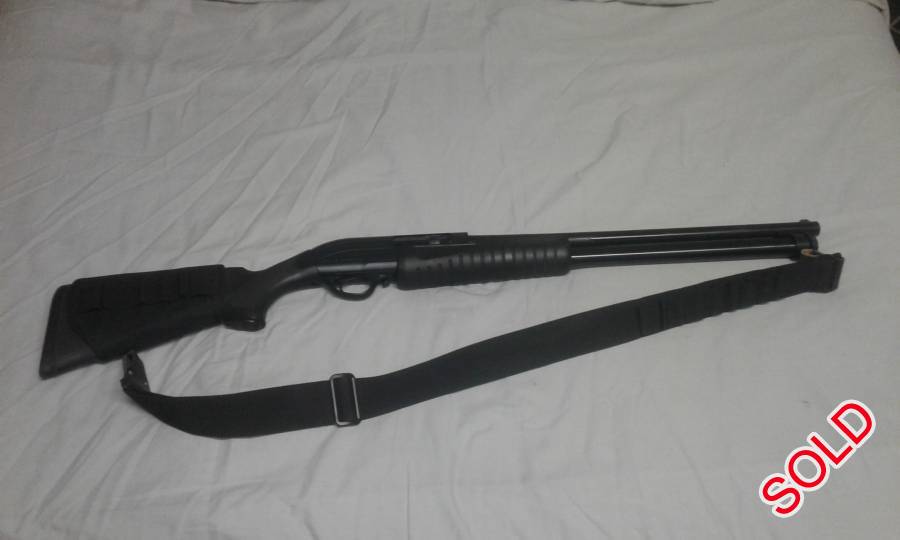 Hutsan 12ga pump action shot gun, R 2,000.00