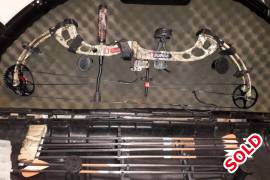 PSE Surge 70 pound bow plus extras, PSE Surge bow 70 pound, 28.5 draw length, comes with arrows, broadheads never been used, Rangefinder, hard bow case, release, appachie rest ect, full house call me on 0825002991. Bow in very good condition will throw in the bud 