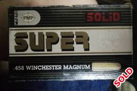 458 Winchester Magnum 475gr, Advertising for a friend 2 Boxes x 20 Rounds R850 Per Box