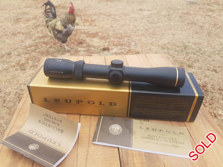 Leupold VX R Rifle Scope For Sale, The Fast-Focus Eyepiece, FireDot Illumination, 30mm Maintube and 10cm Eye relief makes it ideal for a large caliber rifle.
 