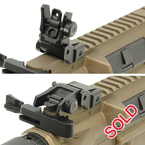 UTG Low Profile Flip-up Front & Rear Sight wit, UTG Low Profile Flip-up Front & Rear Sight with Dual Aiming Aperture 