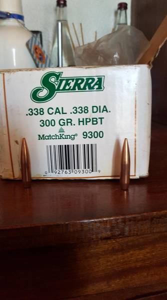Sierra 338 match king 300 gr bullets, 350 bullets, 350 Sierra Match king bullets for sale at R 19.00 per bullet, if you take all it will be R 14.00 per bullet