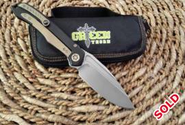 Green Thorn Microtech Anax D2 Clone Integral Body, In excellent condition with box, it has buttery smooth drop shut action and is very fidget friendly.

 If you want some additional images or an action video contact me via email or whats app Collect in cape town or I can ship via postnet for R99