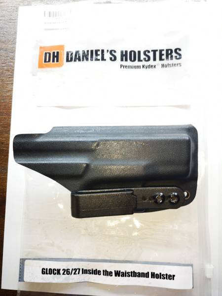 Daniel's Glock 26/27 Holster , Daniel's Glock 26 /27 inside waistband holster.
Barely used 
