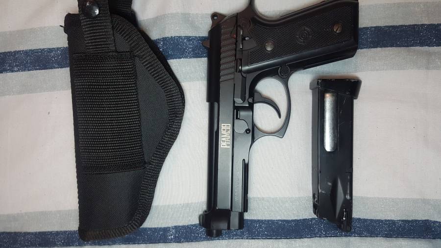 PFAM9B BLOWBACK BB PISTOL, Hardly used, Purchased about a year ago.

 