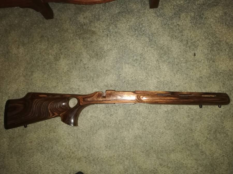 Howa short action thumb hole stock, Boyds thumbhole stock for Howa short action.
Bull barrel. 
Excellent condition 