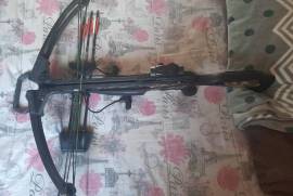 Barnett Jackel, Barnett jackel crossbow for sale. 
3 arrow quiver 
3 dot scope
5 bolts no field points. 
Stringer. 
Center serving need attention.  
Very accurate crossbow.  
Courier on buyers account. 
Contact me on 0791835620. 
 