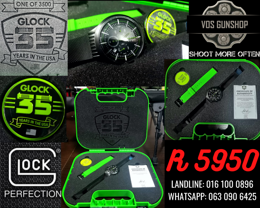 GLOCK 35 YEARS LIMITED EDITION WATCH, R 5,950.00