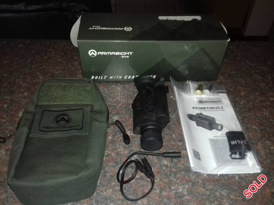 Armasight Flir Thermal Imagaing Prometheus C336, FLIR Prometheus-C 336 2-8x25  30 Hz Thermal Imaging Monocular selling as new, R17000, 00 serious buyers only, premium equipment. Sells for over R40 000,00