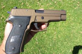 9mm SigSauer P226, Comes with a poach, gun case and 2x Magazines