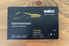 Sako Hammerhead 30-06, Possibly one of the best 30-06 heads for hunting. Less than a box of Federal Fusion!