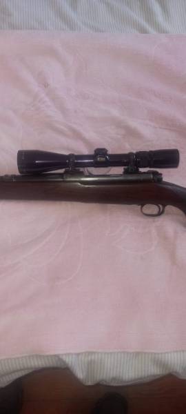 22 Hornet for sale, Here is a rare Winchester model 70 Pre 64 in .22 Hornet for your collection. Nikon 3-9 x 42 scope (Japan). Phone or WhatsApp Reggie Meyer @ 0835541422.