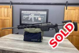 SAKO M10 .338 LAPUA, This is something you won’t see much anymore, the Sako M10 .338 Lapua Mag! This example is in Like New condition with a few extras! -Custom Cerakote so make the barrel and action a sweet tungsten colour! -a Gun Warrior silencer and end cap muzzle brake! Comes in the Sako Hardcase with the original box of extras and tools! Folding stock, 27 inch fluted barrel, amazingly smooth bolt, amazing trigger!  Comes with 199 Lapua cases, full Wilson Die set!