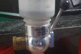 Harrell's Precision  Powder Measure 6-120 Grain., 
Used Harrell's Precision Premium 6-120 Grain Powder Measure. It is in excellent condition (as is all my reloading equipment).
Since being able to buy extruded powders (S335 and S365) and buying a RCBS Chargemaster, I no longer use it.
Buyer pays Postage.