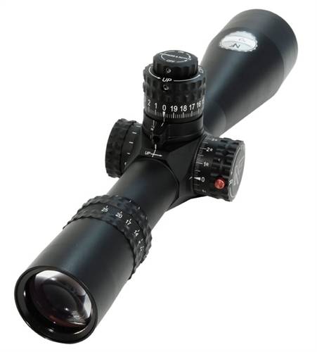 Nightforce BEAST 5-25x56 Mil-R Riflescope C448, This Nightforce Beast 5-25x56 riflescope with Mil-R reticle features Zerostop, I4F, .1 Mil-Radian, and a parallax adjustment of 45 meters to infinity.

Scope Weight: 39 oz.
Scope Length: 15.4