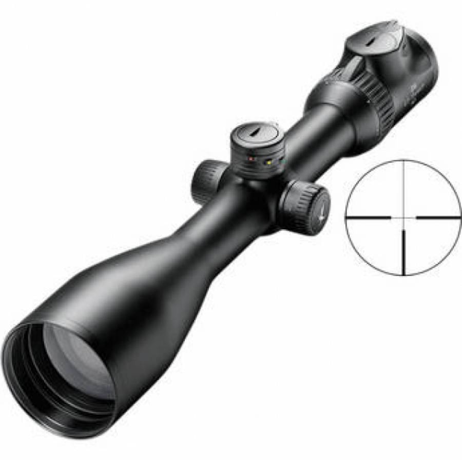 Swarovski 2.5-15x44 P BT L Z6i 2nd Generation Rifl, -Mounting: Smooth aluminum tube accommodates ring mounting
-Waterproof and Fogproof: 30mm main tube is nitrogen filled, fog proof & waterproof to 13 feet or 4 meters
-Sophisticated Optical System with 6x Zoom: Magnification range offers both a wide field of view as well as the ability to zoom in for close-up observation
-Swarotop Coatings: Proprietary up-to-date lens coatings increase light transmission & micro-grooves on the edges of lens elements, preventing residual reflections inside the tube for bright high-contrast images under all lighting conditions
-Flashing reticle indicates battery is discharged

In The Box:
-Swarovski 2.5-15x44 P BT L Z6i 2nd Generation Riflescope (Matte Black)
-Microfiber Cloth
-See-through Bikini Style Lens Caps
-2 x 3.0V CR2032 Lithium Batteries
-Lifetime Warranty