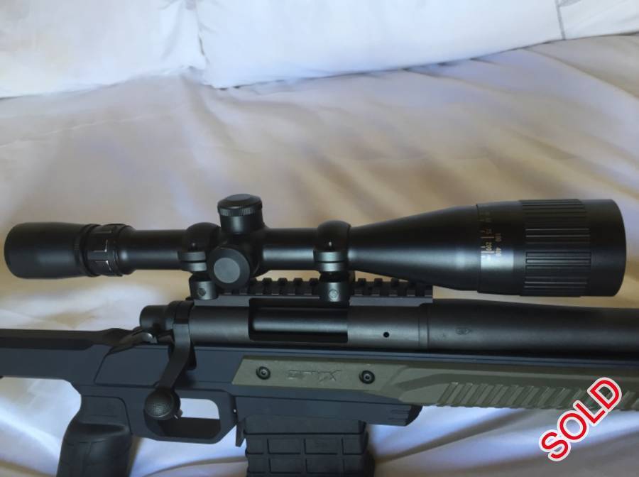 A du Plessis , Lynx 6-24x42 scope with hold over reticle 