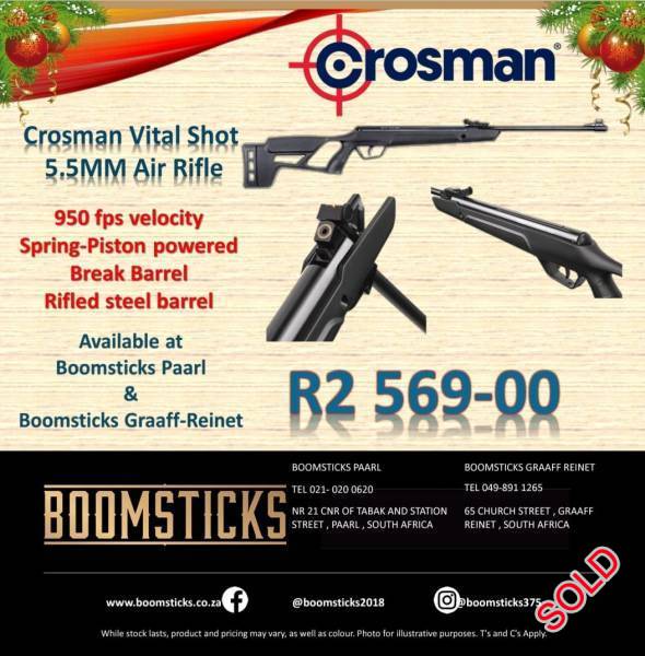 CROSMAN VITAL SHOT 5.5MM, Crosman Vital Shot now available at Boomsticks!