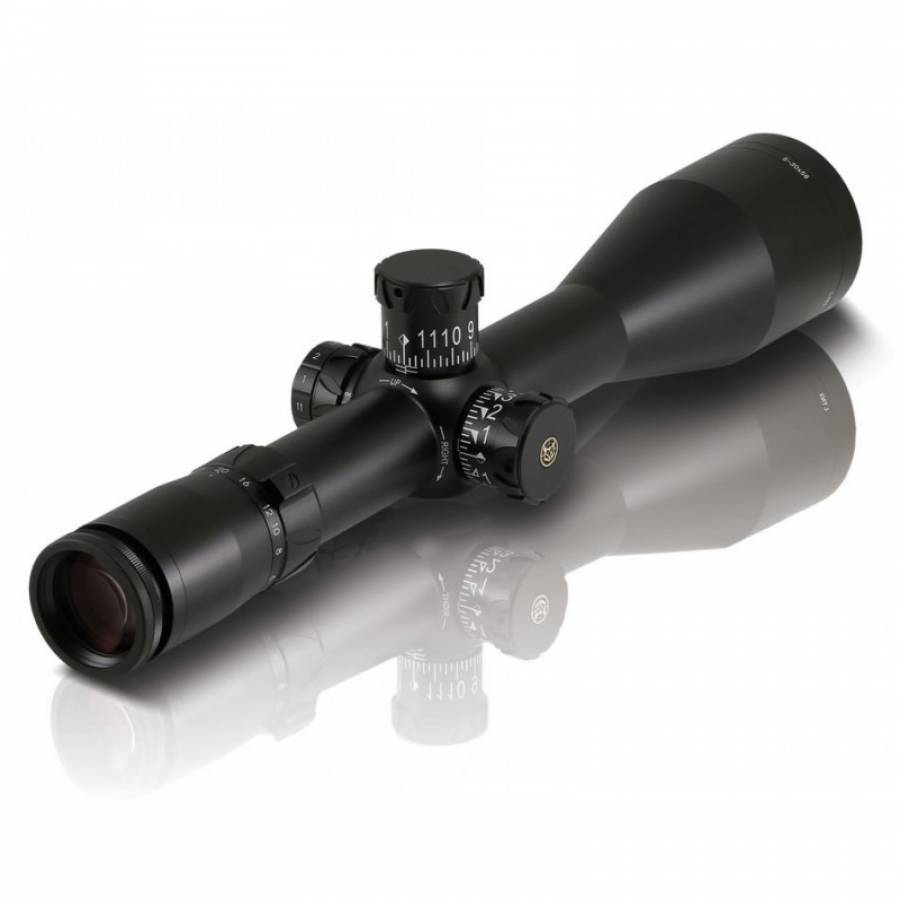 Lynx LX3 5-30x56 (M20), Specs;
Magnification range suitable for long range target shooting and field target competition
Green illuminated MOA@20 competition reticle
56mm objective lens
Saddle-mounted parallax adjustment from 50 metres to infinity
34mm main tube
91mm minimum eye-relief makes the scope suitable for mounting on any calibre rifle
80MOA elevation adjustment with zero stop (more than one metre up/down at 100 metres)
¼ moa Tactical / Target windage and elevation controls