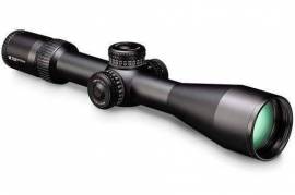 Vortex Strike Eagle riflescope 5-25x56 EBR-7C MOA, Specs
Magnification 5-25x
Objective Lens Diameter 56 mm
Eye Relief 3.7 inches
Field of View 24.0 - 5.2 ft @100 yds
Tube Size 34 mm
Elevation Turret Style Locking/Zero Stop
Windage Turret Style Locking
Adjustment Graduation 1/4 MOA
Travel Per Rotation 25 MOA
Max Elevation Adjustment of 110 MOA
Max Windage Adjustment 78 MOA
Parallax Setting 15 yards to infinity
Length 14.6 inches
Weight 30.4 oz

What's in the box
Vortex Strike Eagle riflescope 5-25x56 EBR-7C MOA
Sunshade
Lens cloth
CR2032 battery
Turret tool
2mm hex wrench
Throw lever
Rubber style lens cover