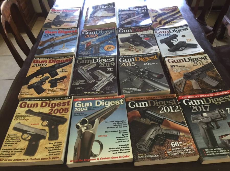 Gun Digest , collection of gun digests from 20 year treasury, 30 year

treasury,
Gun Digests from 1958-1959 and 1961

books from 1967-1968

books from 1970-1978
books from 1981-1987
books from 1989-1998

books from 2000-2002
books from 2004-2020



27 duplicates for trading
80 books in all
