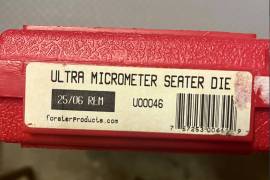 25-06 Rem Forster Ultra Micrometer Seating die, 25-06 Rem Forster Ultra Micrometer Seating die