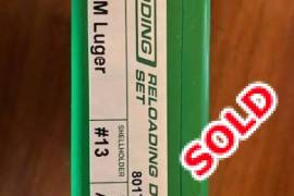 Redding 9mm Luger Die Set, 1 x Redding 9mm 3 die set for sale in like new condition, 
Delivery in Pta East free, postage will be for buyers account